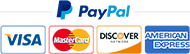 payment method paypal and cards icon