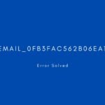 [pii_email_0fb3fac562b06ea1d115] Error resolved