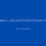 [pii_email_8ca2fcc022248175005f]. Error resolved