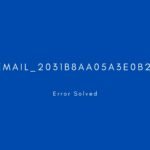 [pii_email_2031b8aa05a3e0b21ffd]. Error resolved