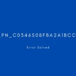 [pii_pn_c0346508fba2a1bccf9b] Error resolved