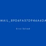 [pii_email_89d6fa37d946a6dae75f] Error resolved