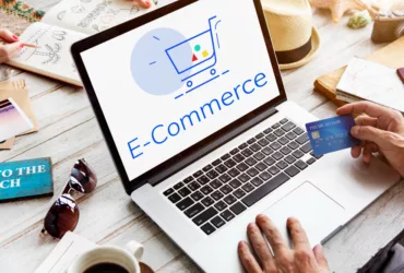 eCommerce store showing cart trolley shopping online sign graphic