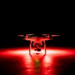 dark, night, red, drone photography service