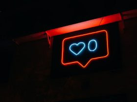 Heart and Zero Neon Light Signage, Grow Your Followers and views on Social media