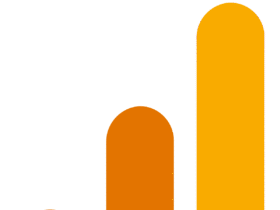 A stylized bar graph icon with three vertical bars of increasing height from left to right. The bars are colored in shades of orange, with the shortest bar being a small circle, the middle bar an oval, and the tallest bar an elongated oval.