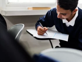 young student in class for UPSC Exam