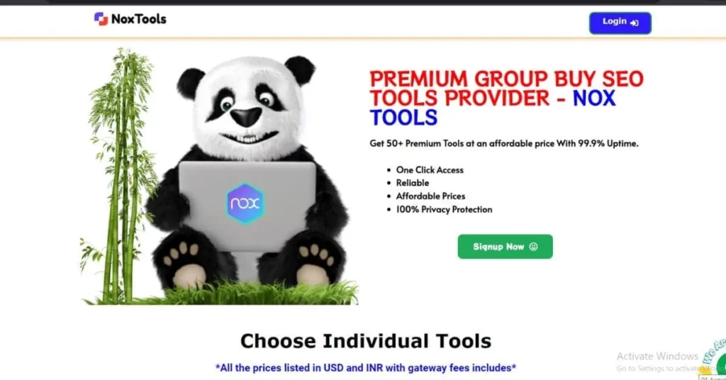 29+ Group buy SEO Tools in India 2024 (Just Rs. 149/-*) webjinnee NoxTools