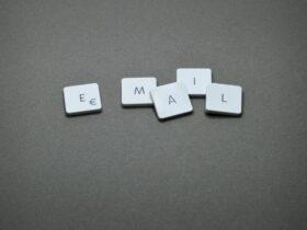Email Blocks on Gray Surface, Webmail