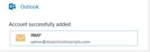 Account success