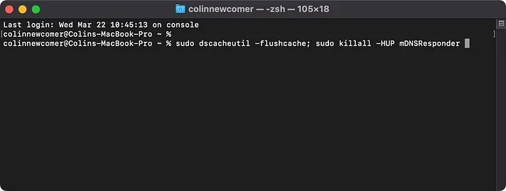 How to flush DNS on Mac