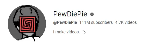 PewDiePie channel statistics