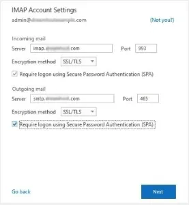 IMAP Account