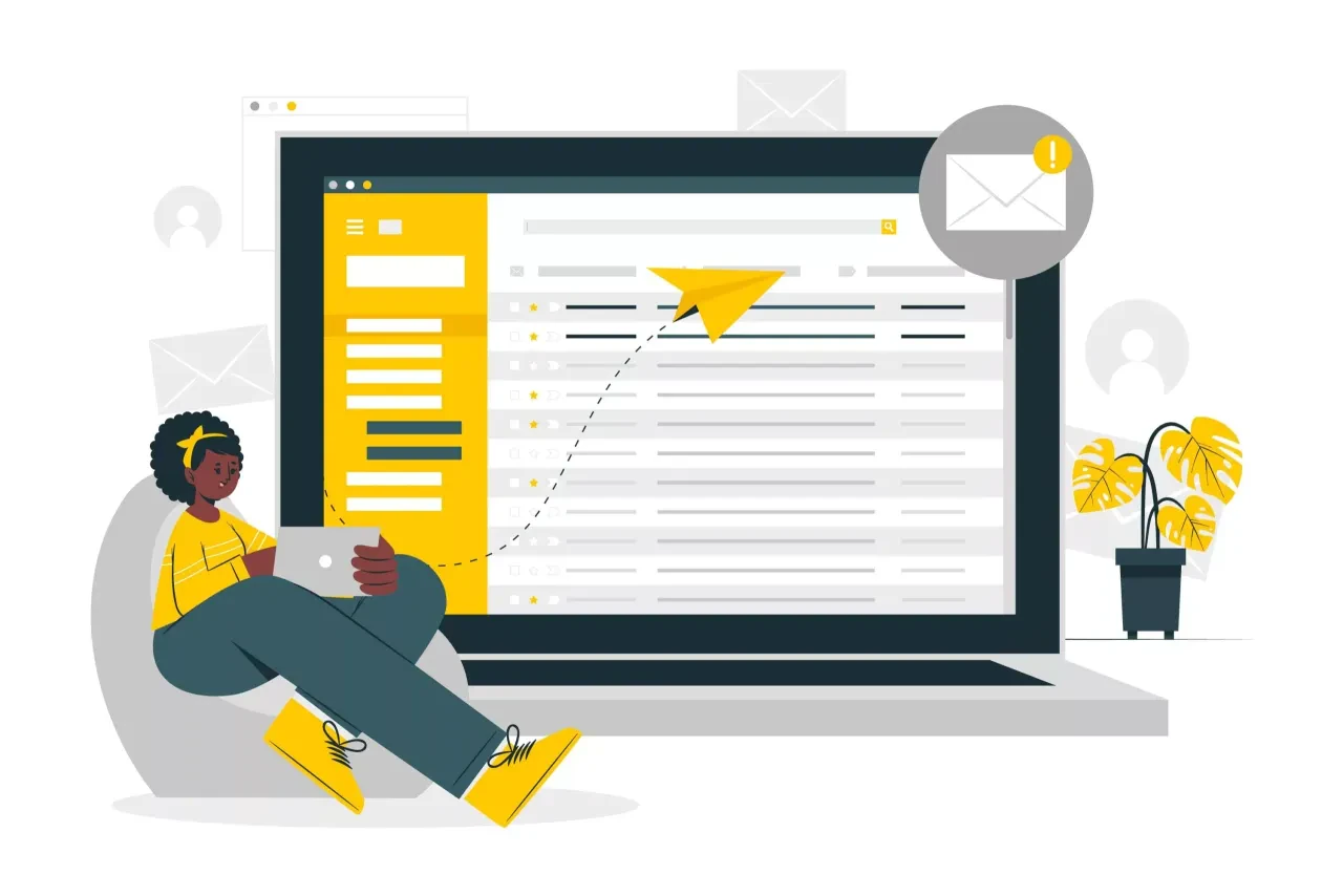 emails concept illustration
