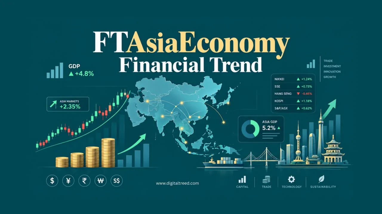 FTAsiaEconomy financial trend illustration showing Asian markets, economic indicators and financial data.