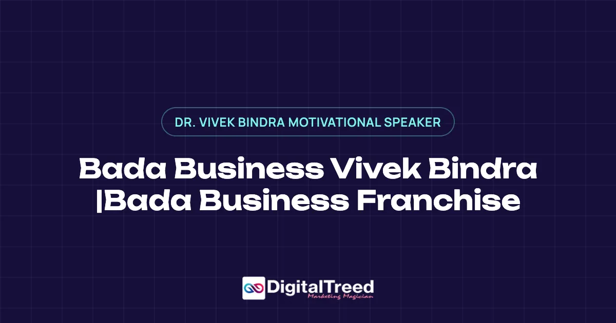 Bada Business Vivek Bindra |Bada Business Franchise