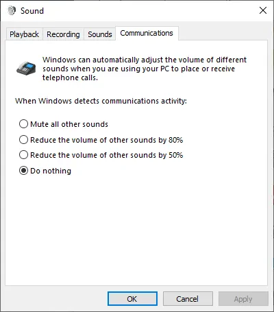 click on “Do nothing”