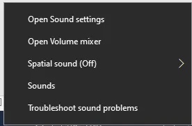 Open Volume mixer
