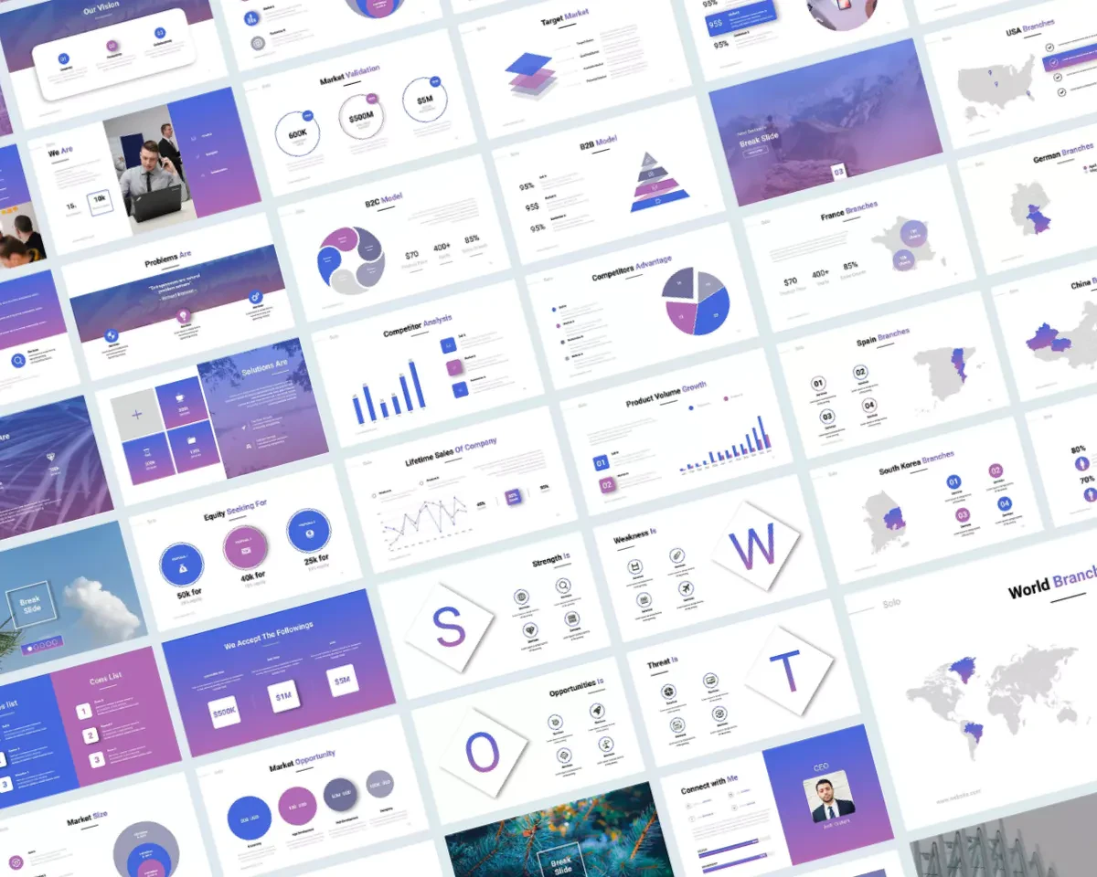 SOLO Startup Pitch Deck Template