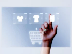 person adding clothes to cart closeup for online shopping campaign