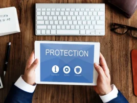 privacy security data protection shield graphic concept