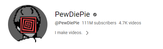 PewDiePie channel statistics