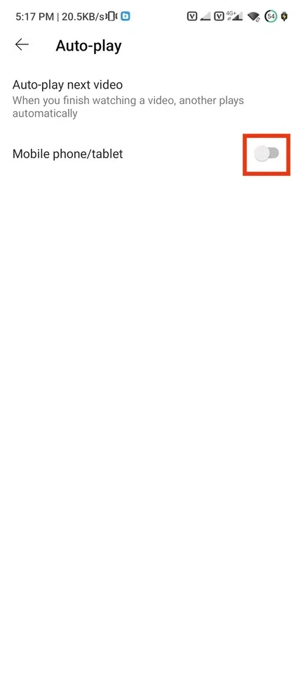 To turn on the autoplay of your videos turn on the toggle button that appear in the Tab.