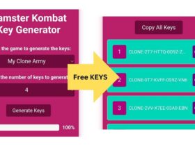 Hamster Free keys Generator without playing game on Hmaster.