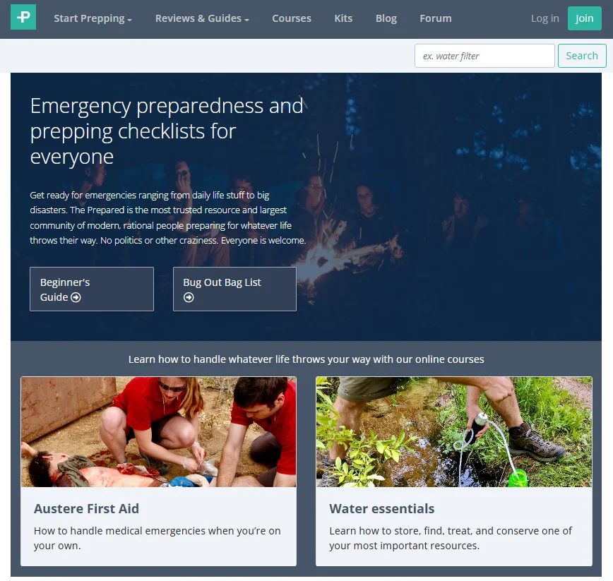 the prepared website