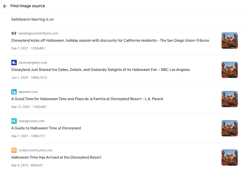 safesearch bluring is on