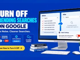Google search settings showing how to turn off trending searches and autocomplete suggestions for a cleaner, less distracting search experience