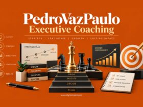 PedroVazPaulo executive coaching concept with strategic planning, leadership and business growth elements.