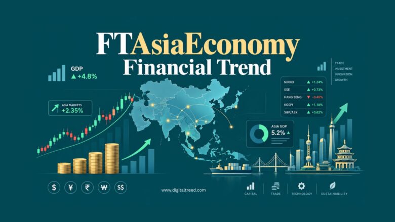 FTAsiaEconomy financial trend illustration showing Asian markets, economic indicators and financial data.