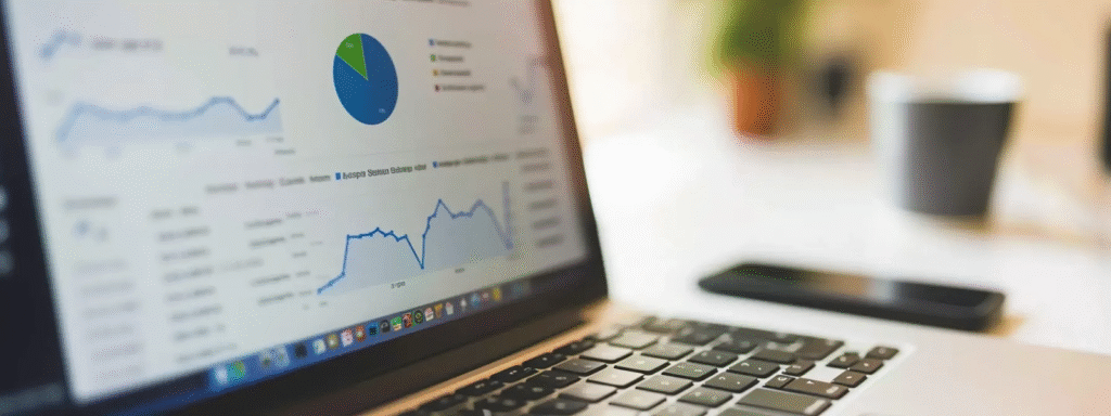 stats screen on laptop