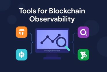 A 2D digital infographic titled "Top Affiliate Programs for Bloggers," featuring a central laptop graphic surrounded by six colorful circular icons representing different affiliate networks, each labeled with platform names like Amazon Associates, ShareASale, and Impact. The design uses modern flat-style illustrations with vibrant colors, and includes brief descriptions or icons indicating affiliate commission or categories.