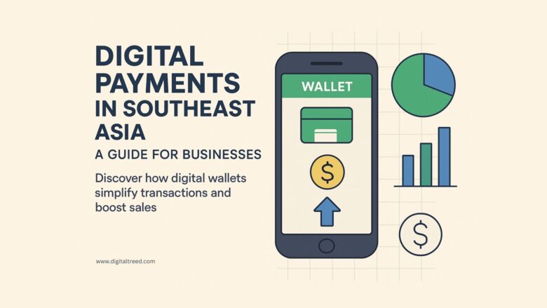 Infographic-style feature image showing a laptop screen with SEO tools dashboard, charts, and keyword metrics. Minimal text, clean design, flat illustrations, and modern color scheme.