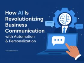 A flat-style digital infographic illustration showing a "Hyperlink Generator" concept with minimal text. It includes a computer screen displaying linked text, chain link icons, and abstract shapes to symbolize connectivity, automation, and link building. The design uses clean, modern colors with a professional yet creative style, suitable as a feature image for a digital SEO tool.