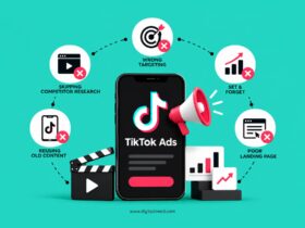 Infographic illustrating 5 common TikTok ads mistakes: wrong targeting, skipping competitor research, reusing old content, setting campaigns and forgetting them, and poor landing page alignment.
